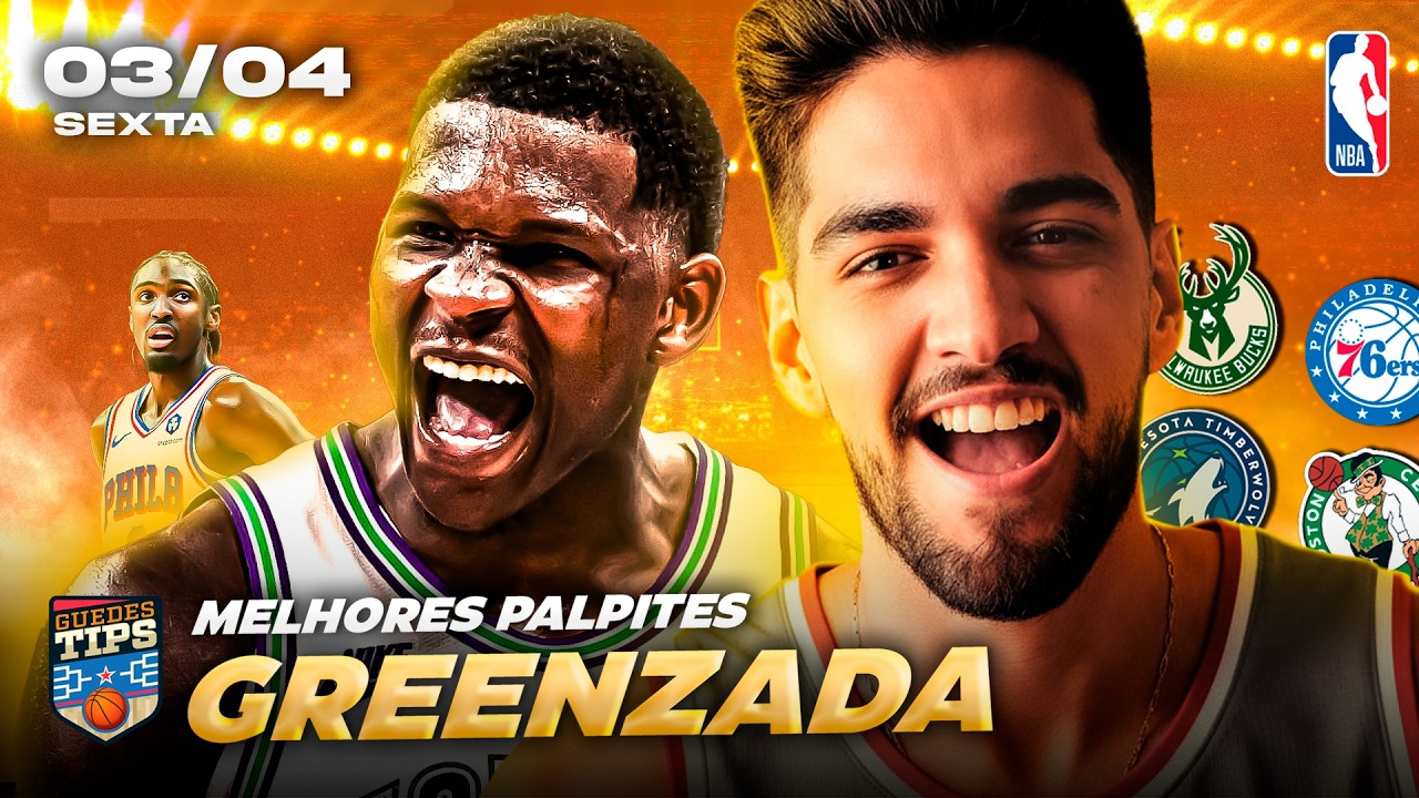PALPITES DA NBA PARA HOJE 03 04 2026 (SEXTA-FEIRA) + BILHETE PRONTO