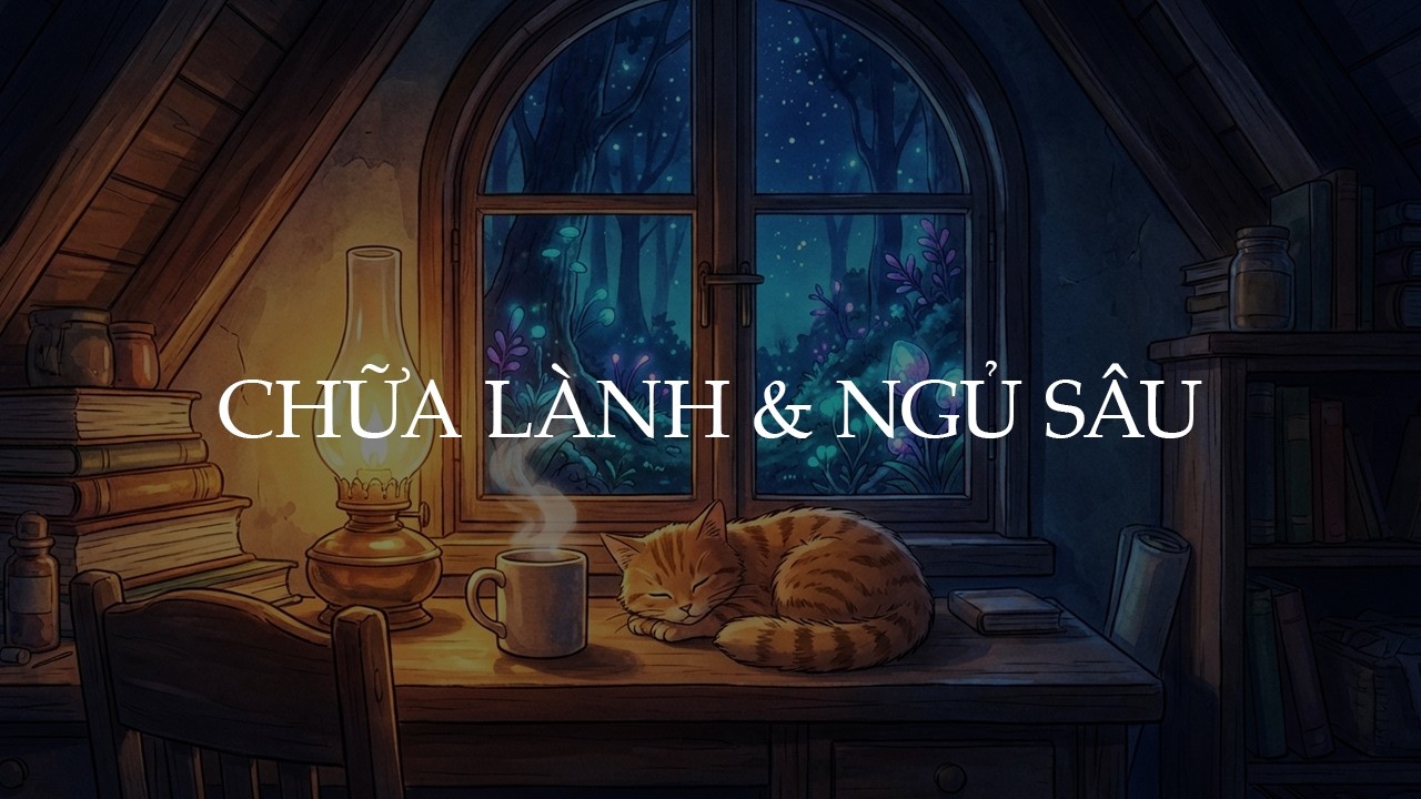 Nhạc Chữa Lành Rừng Khuya Huyền Bí | Ngủ Ngon Sâu Ngay Lập Tức (432Hz, Sóng Delta Trị Mất Ngủ)