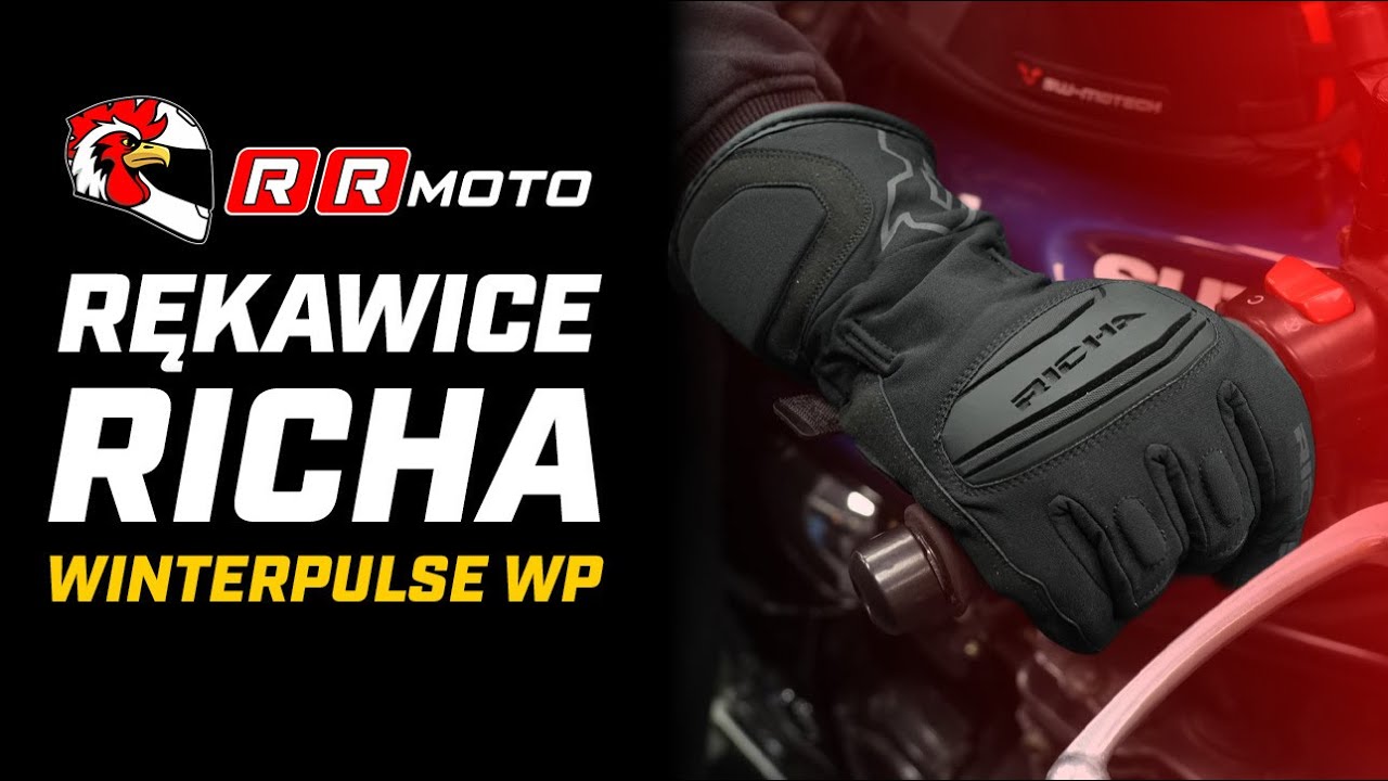 RICHA WINTERPULSE WP - rękawice motocyklowe na trudne warunki z mambraną Aquashell LTZ