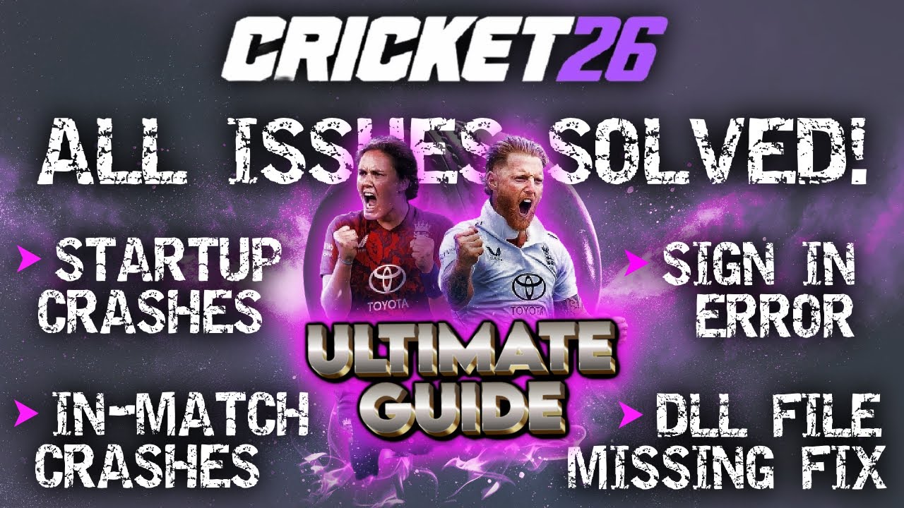 How to Fix Every Problem in Cricket 26 | Sign in issue, Crash, dll missing & More in Just 4 Minutes.