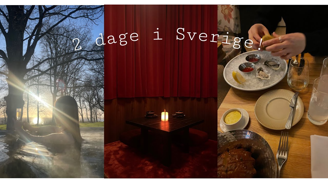 2 DAGE I SVERGIE VLOG l spahotel, slap af og lækker mad!