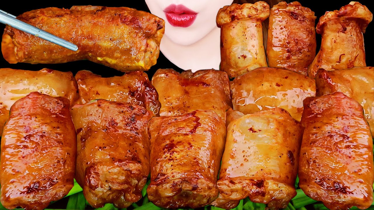 ASMR BEEF LARGE INTESTINES, KIELBASA SAUSAGE, FRIED CHICKEN EATING SOUNDS MUKBANG 바삭하고촉촉한 통대창 먹방 咀嚼音