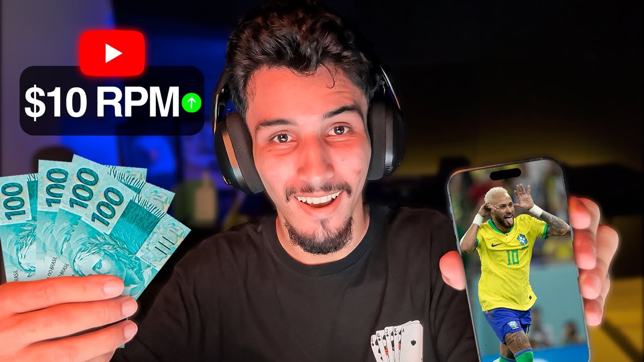 Como Criar um CANAL DARK da COPA DO MUNDO no YouTube.. (+R$5.335,00/mês) - PASSO A PASSO