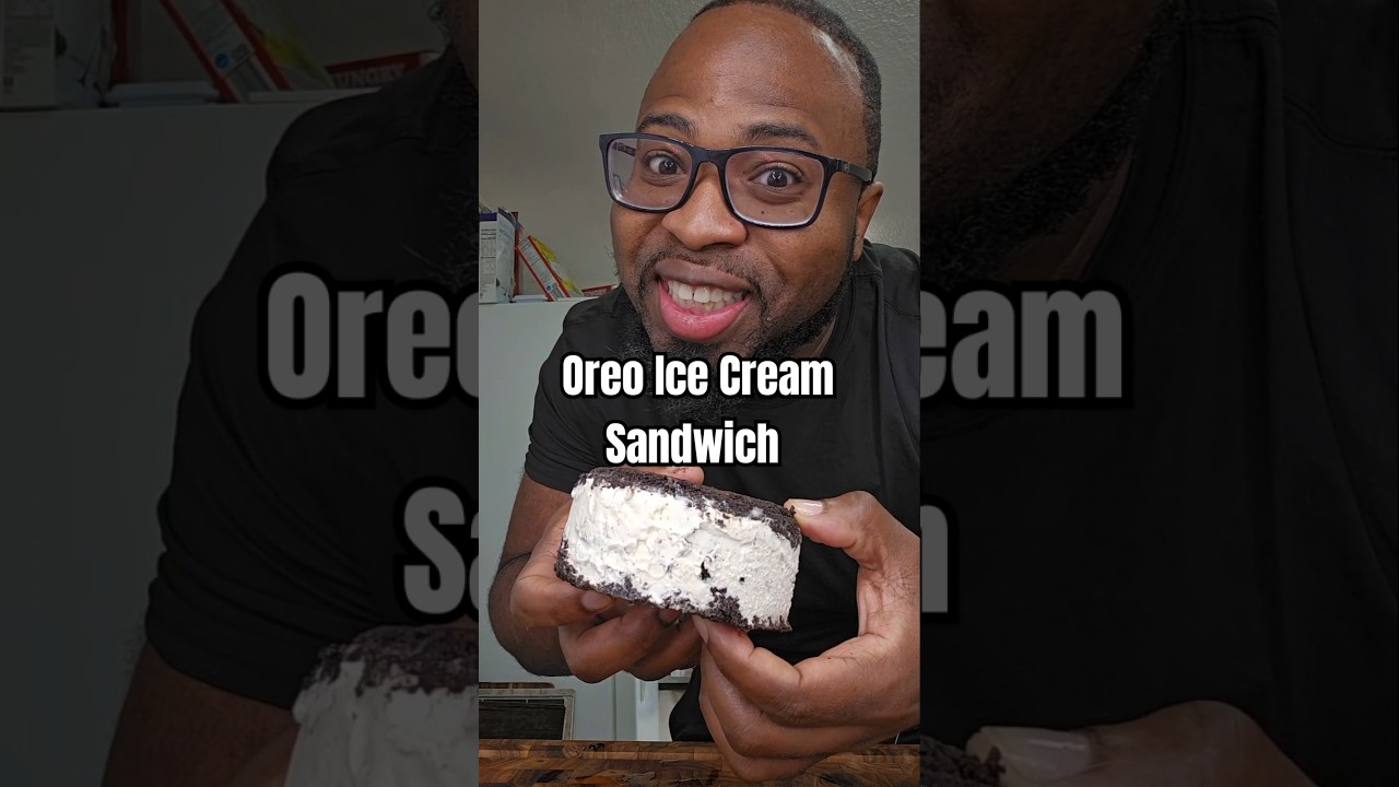 EPIC OREO ICE CREAM SANDWICH #shorts