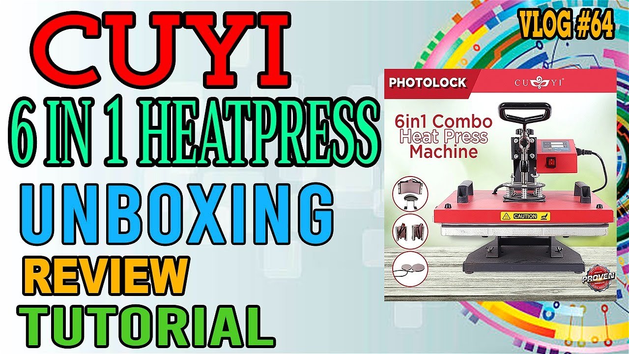 CUYI |  6in1 Combo Heat Press Machine | Unboxing, Review & Tutorial