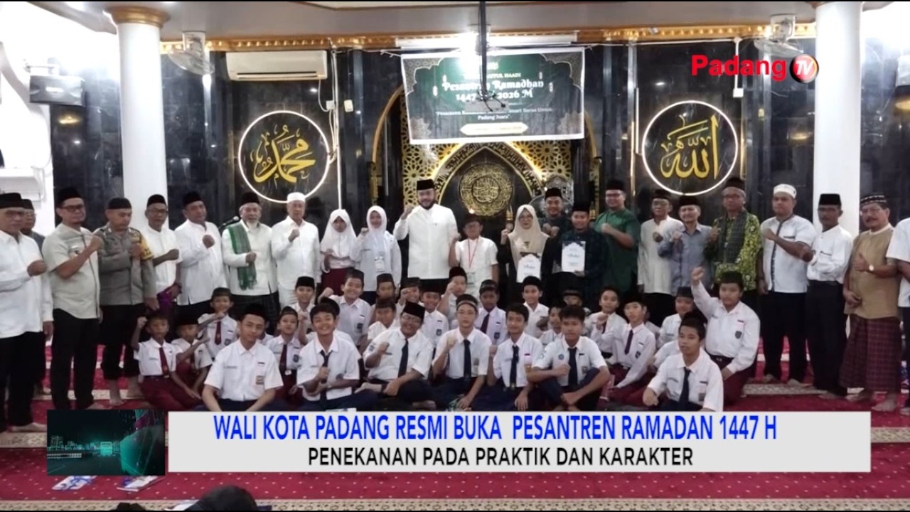 Wali Kota Padang Resmi Buka Pesantren Ramadan 1447 H