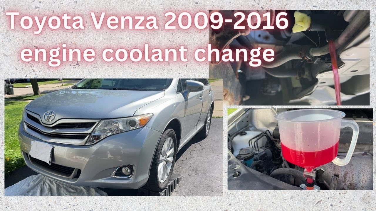 How to change engine coolant on Toyota Venza 2009-2015
