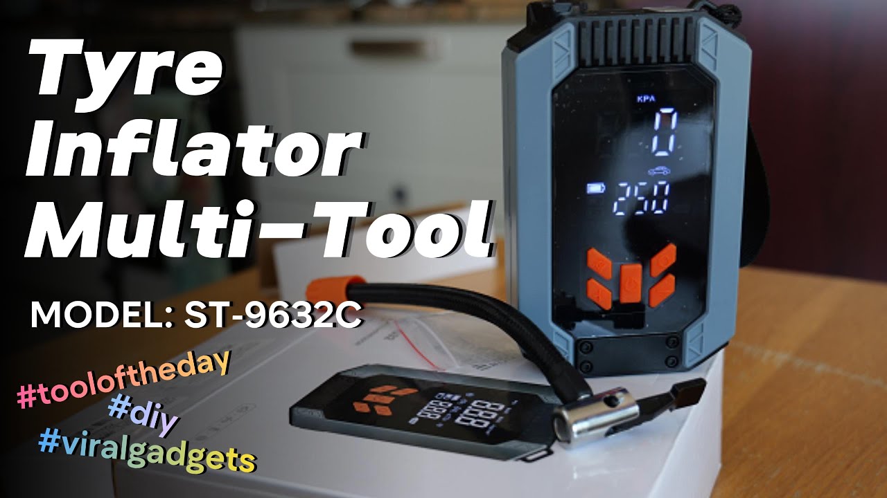 🌬️ Inflate Anything, Anywhere! YYBAO ST-9632C Tyre Inflator Multi-Tool - Unboxing & Full Review! 👀 🔥