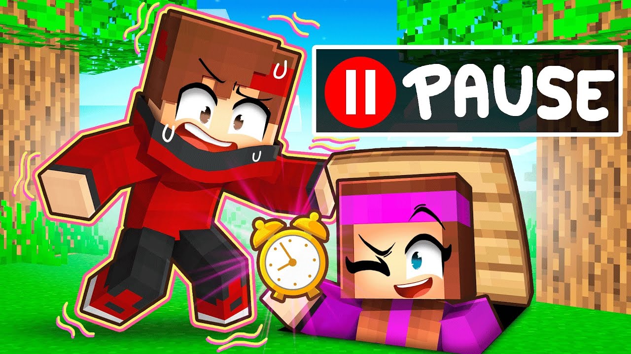J'ai triché en ARRÊTANT LE TEMPS en Cache-Cache sur Minecraft !