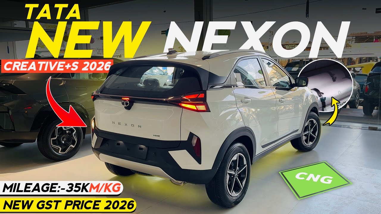Tata Nexon Creative Plus S CNG New Model 2026 GST Price On Road Mileage Features Review
