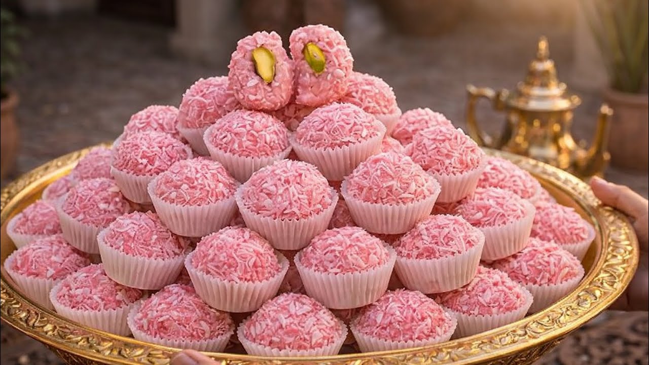 سجلي الوصفة أكيد تحتاجٍيها😋بدوووون فرن ولا بيض ولا زيت ولا زبدة🤫من اسهل والذ الحلويات #حلويات_العيد 