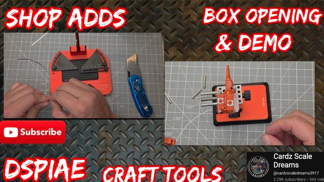 DSPIAE craft tools - angle cutting station and steel clamp vise box opening & demo