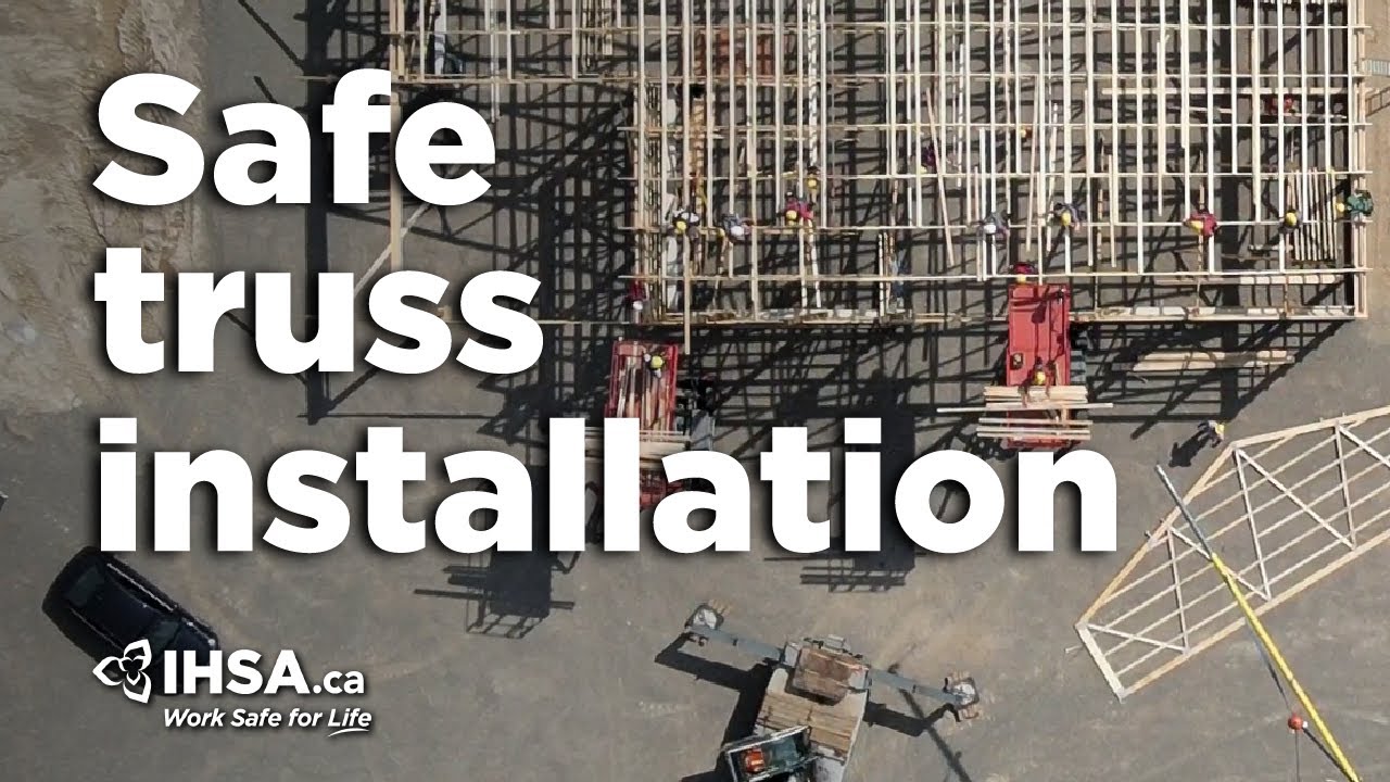 How to safely install wood trusses on construction sites