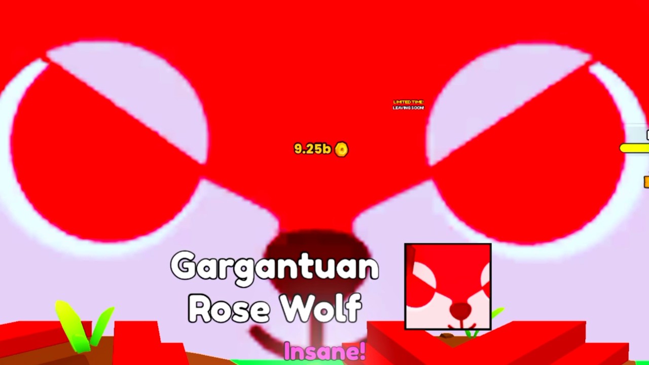 I Traded NEW Rare GARGANTUAN Rose Wolf in Pet Simulator 99!