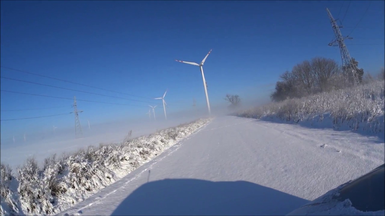 Wiatraki Vestas Rzepin i piękna zima 2017, farma wiatrakowa , elektrownia wiatrowa , wind farm