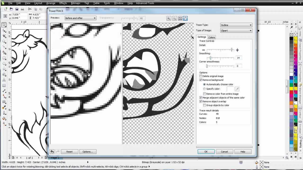 CorelDRAW X6 for beginners Power Trace