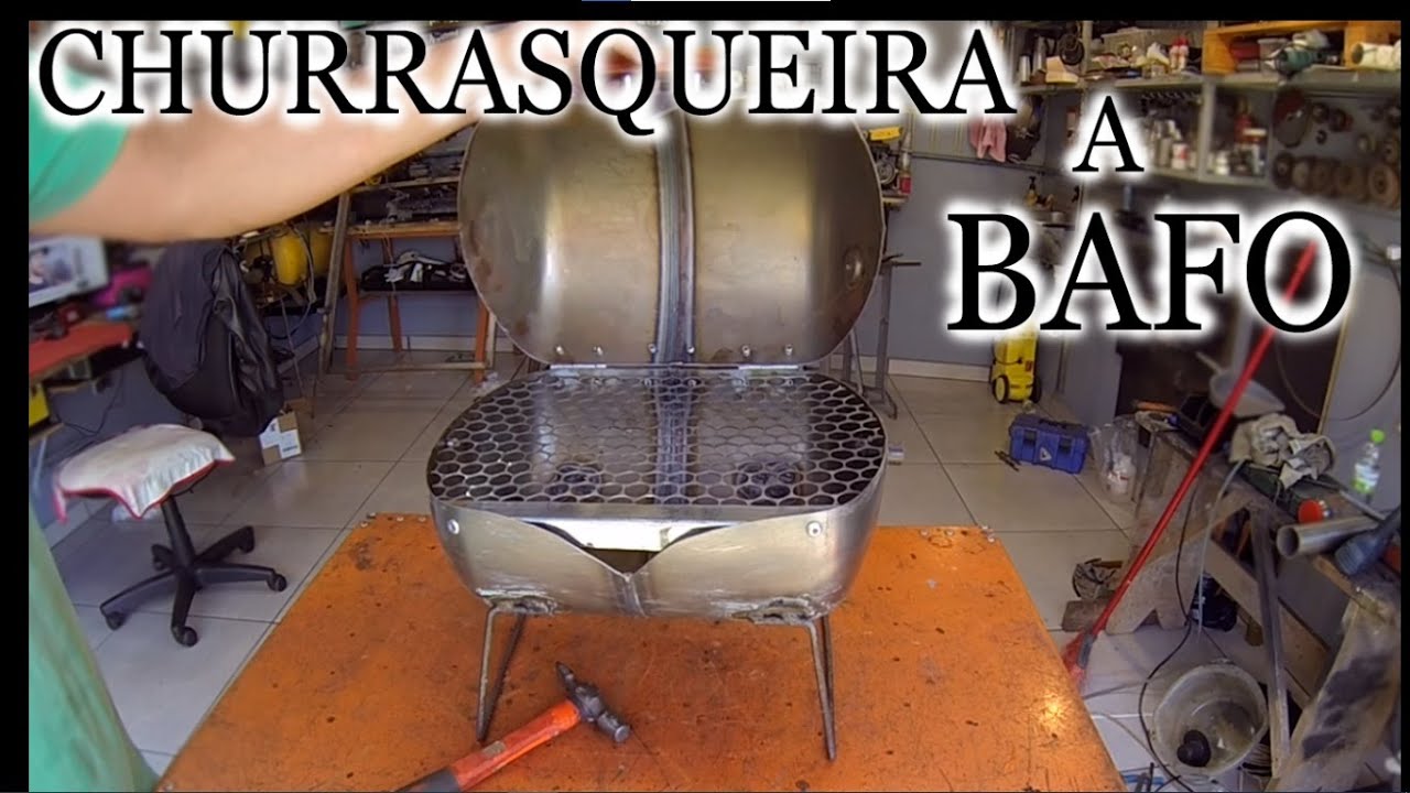 MINI CHURRASQUEIRA - PESCARIA E CAMPING - CILINDRO DE GÁS DE AR CONDICIONADO
