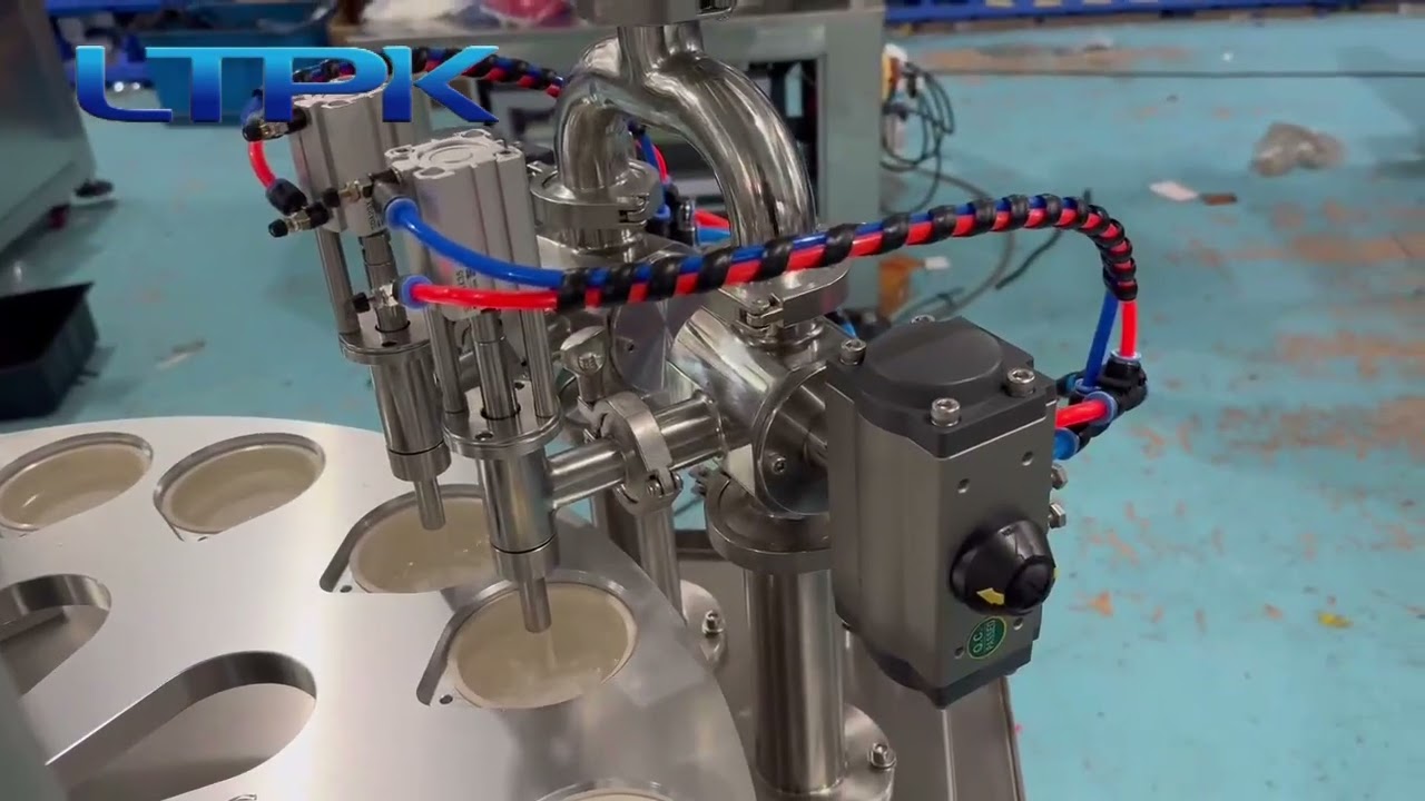 Automatic filling and sealing machine for cup/box
