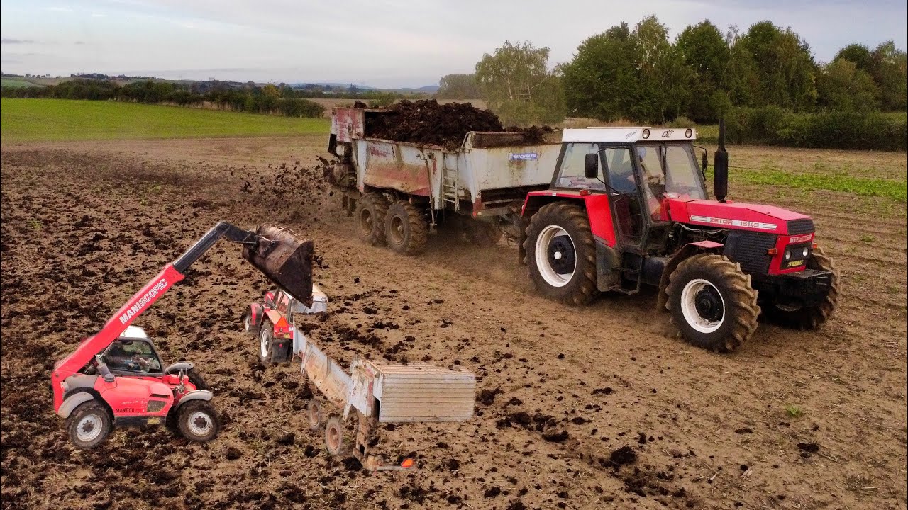 Zetor Crystal 16145 + RMA 8  | Nakládání a Rozmetání Hnoje 2023