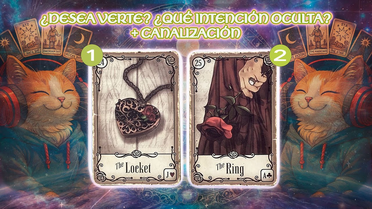 ❤️‍🔥 ¿Desea verte? ¿Qué intención oculta? 🌒 + CANALIZACIÓN. 🌠TAROT INTERACTIVO.