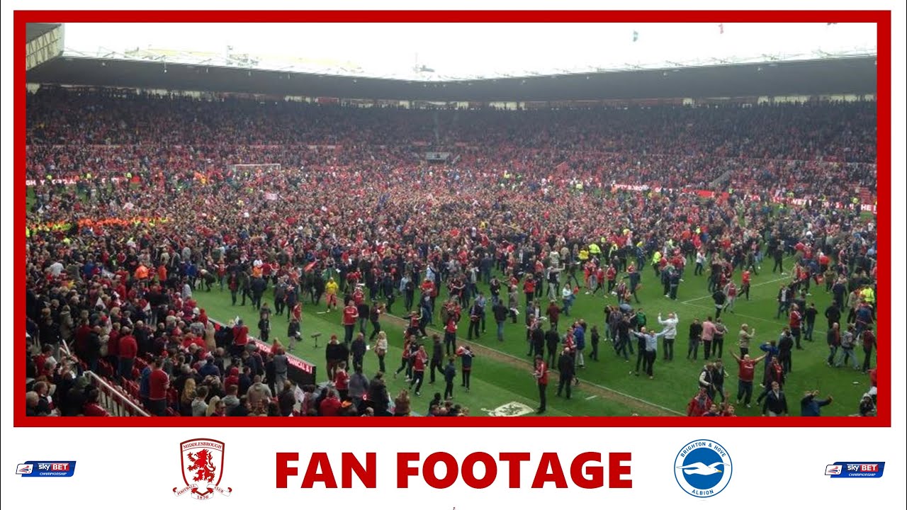 Middlesbrough 1-1 Brighton | FAN FOOTAGE & PROMOTION CELEBRATIONS