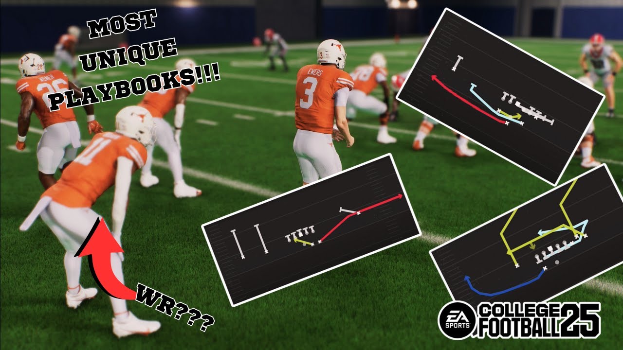 The MOST UNIQUE Playbooks in College Football 25!!!