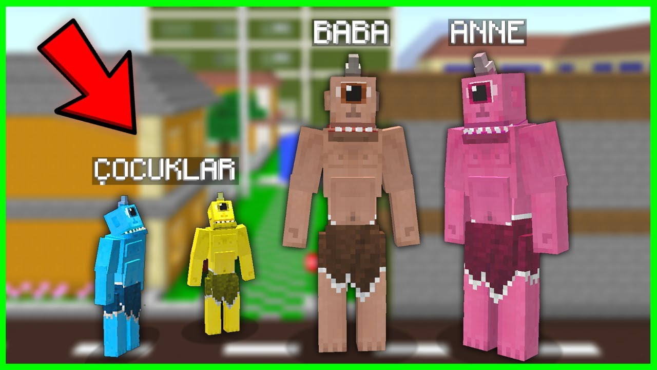 TEPEGÖZÜN KARISI VE ÇOCUKLARI GELDİ! 🥰 - Minecraft