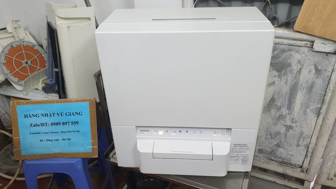 Máy rửa bát mini Panasonic NP-TSP1 đời 2021 – Không cần đường nước | Nhỏ gọn – Tiện lợi – Hàng Nhật 
