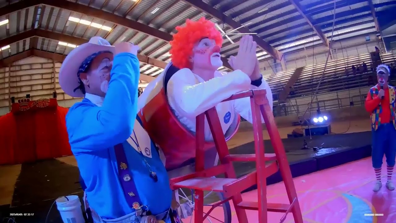 Arabia Shrine Clowns Circus Cannon Skit POV Video