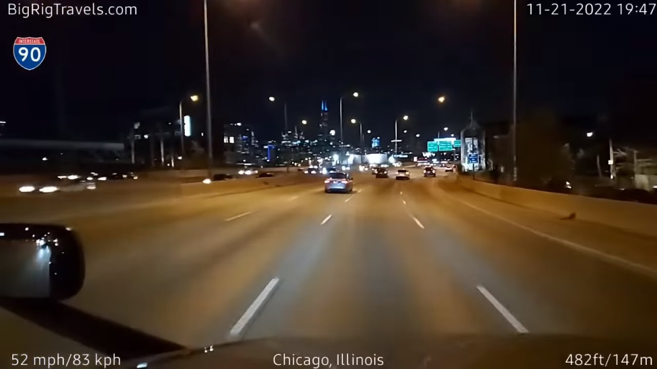 BigRigTravels LIVE | Schaumburg, IL to Rolling Prairie, IN (11/21/22 7:10 PM)