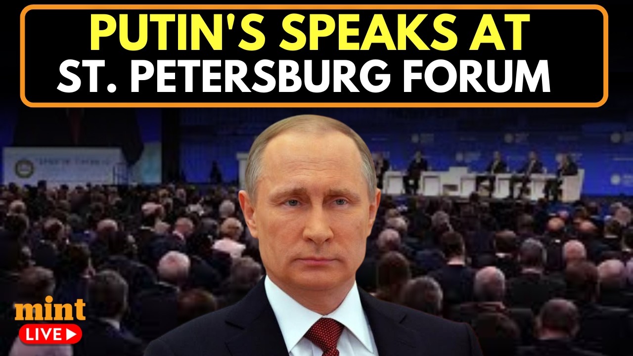 LIVE:Vladimir Putin Delivers Remarks at St. Petersburg International Economic Forum Opening | Russia