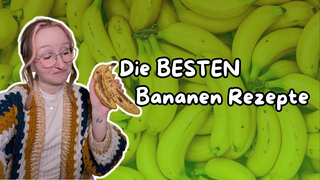 Nie wieder braune BANANEN wegschmeißen! | Einfache & gesunde Rezept Ideen