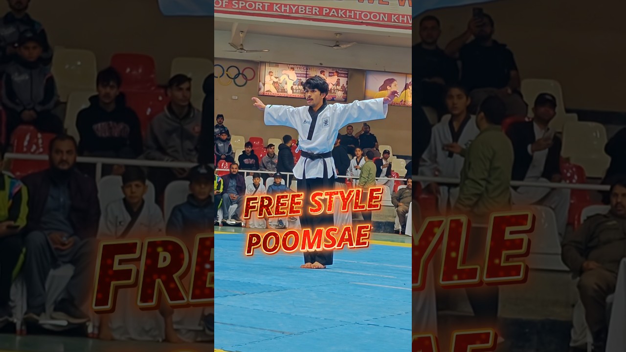 Adan (Abbottabad) Freestyle Poomsae Performance | U 21 KPK Games 2026 #taekwondo #shorts #freestyle