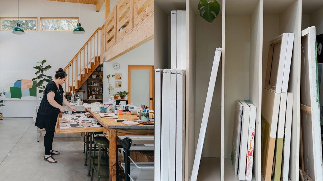 My Canvas Storage System &ndash; Art Studio Vlog