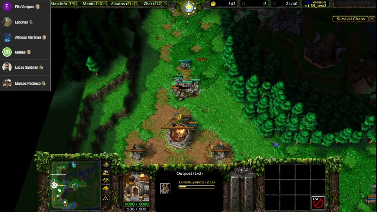 Warcraft III Survival Chaos OZ 1.55 La mejor computadora del mundo