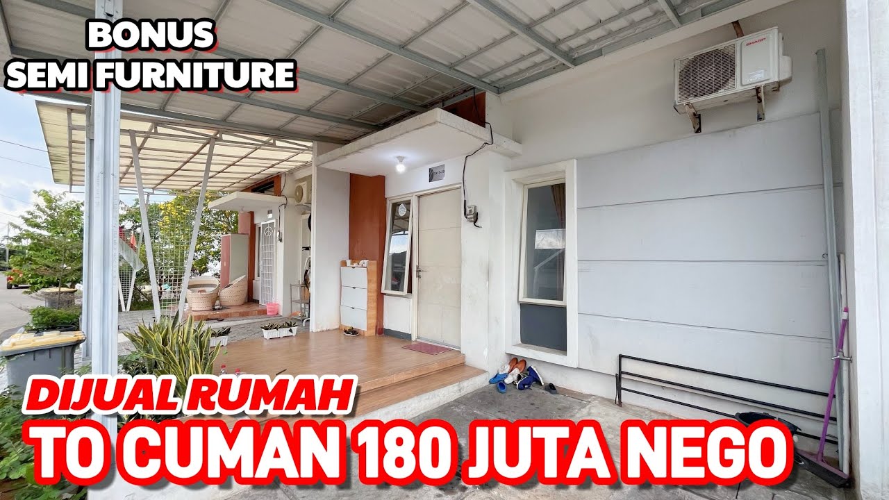 DI OBRAL MURAH TO RUMAH MINIMALIS MODERN TIPE 35/60 || HARGA 180 JUTA NEGO || BONUS SEMI FURNISHED 