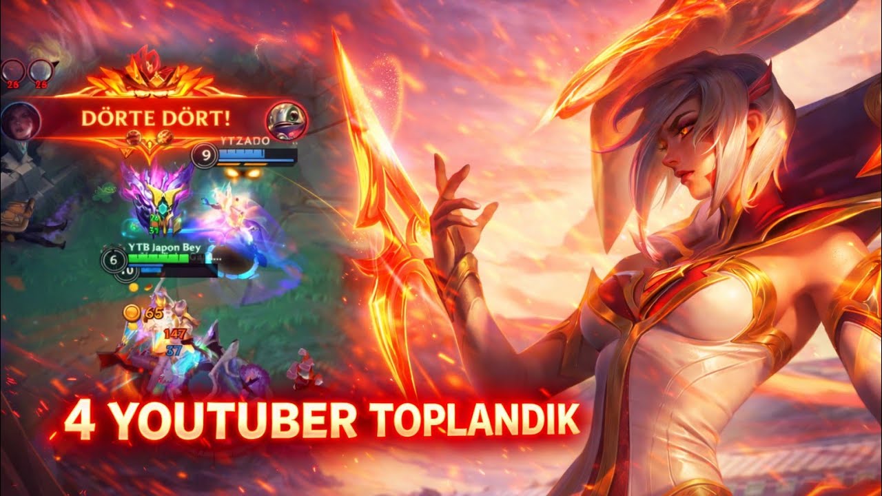 WİLD RİFT KAİSA 4 YOUTUBER İLE 5Q RANK