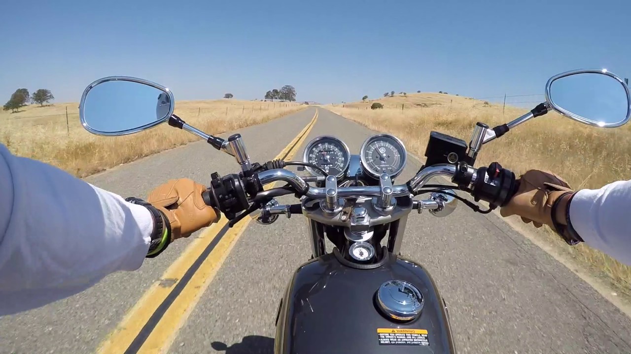 Yamaha SR400 California - Merced Falls Rd.