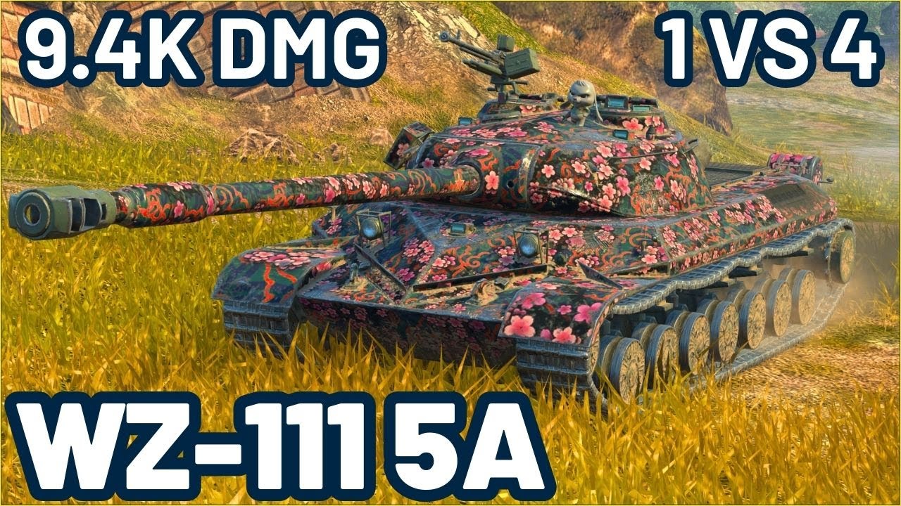 WZ-111 5A | 9.4K DAMAGE | 1 VS 4 | WOT Blitz Pro Replays