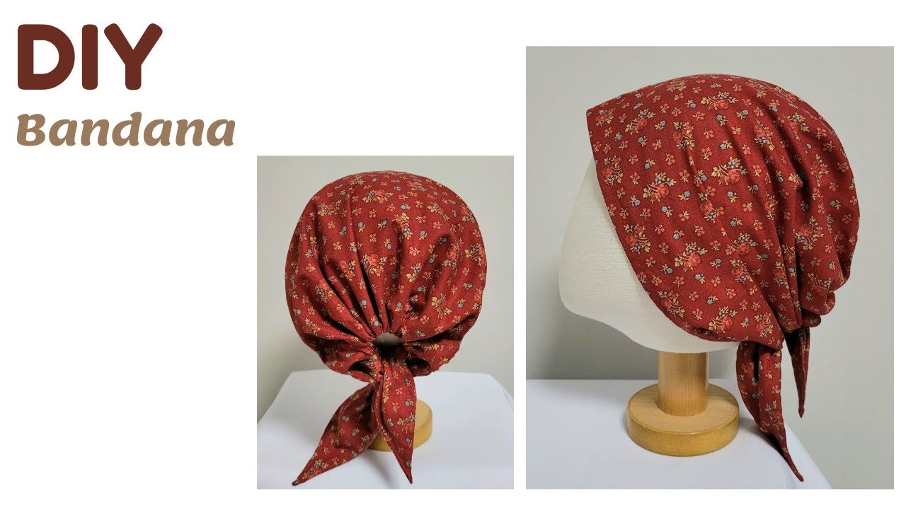 DIY 패턴없이 아주 쉽게 두건 만들기 / Make a bandana very easily without a pattern