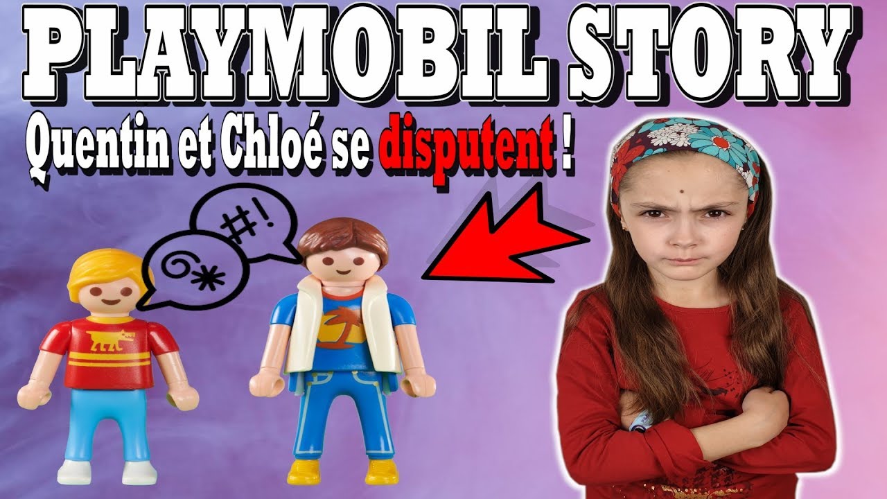 PLAYMOBIL STORY : Quentin et Chloé se disputent  (HISTOIRE) 9266