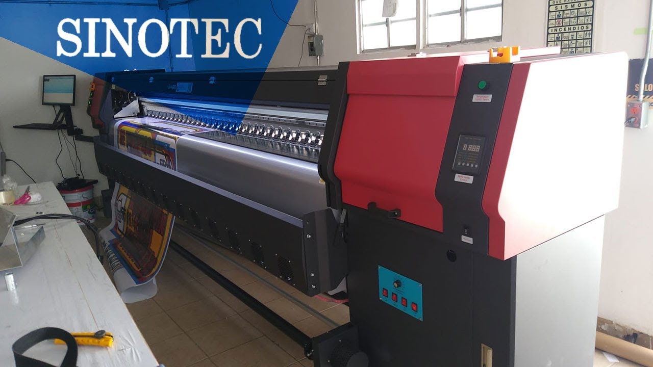 Impresora de solvente de 10ft/3.2m, 4 cabezas Konica 512I, impresi&oacute;n por velocidad de hasta 260 ㎡/h