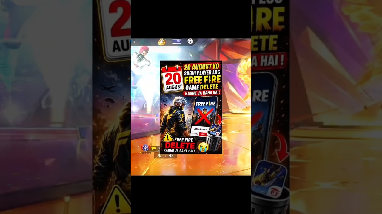 🔥 FREE FIRE DELETE ON AUGUST 20? 😱 WILL OLD PEAK RETURN? 💔 #FreeFire #OldPeakReturn #FreeFireDelete