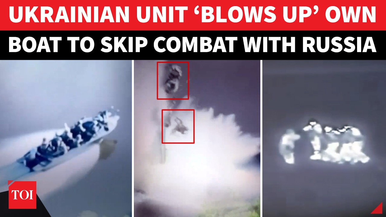 ‘1, 2, 3, Blow Up Boat To Avoid…’: Ukrainian Troops’ Shocking Act To Skip Fight With Russia | Watch