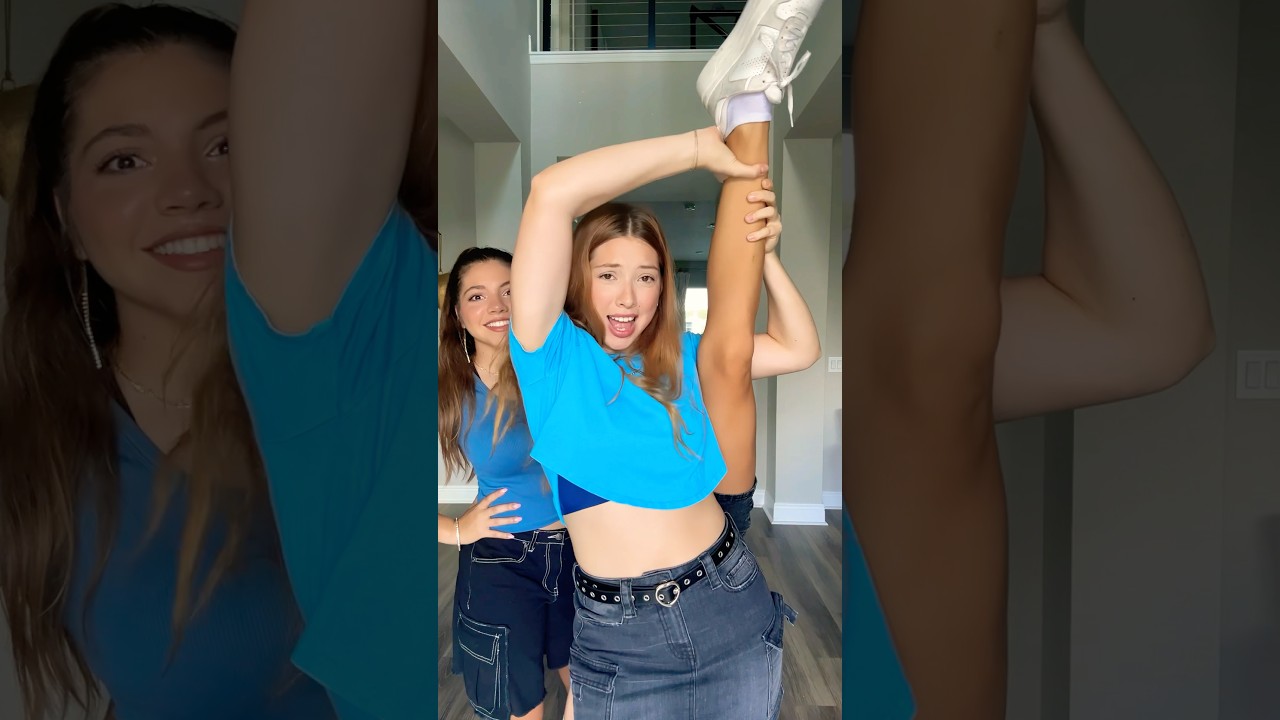 She&rsquo;s SO FLEXIBLE! 😱👀🤣 | Triple Charm #Shorts