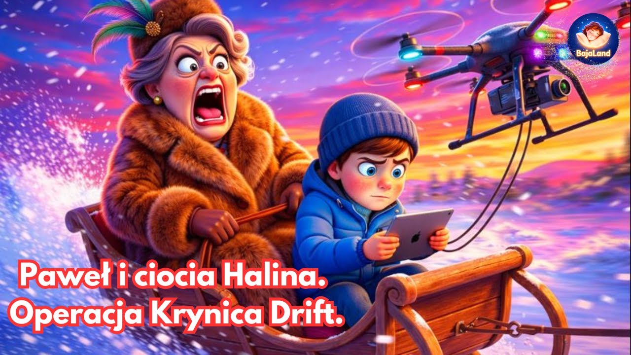 Paweł i wredna ciocia Halina. Operacja Krynica Drift.❄️ Nowe Przygody! Zabawny audiobook dla dzieci.