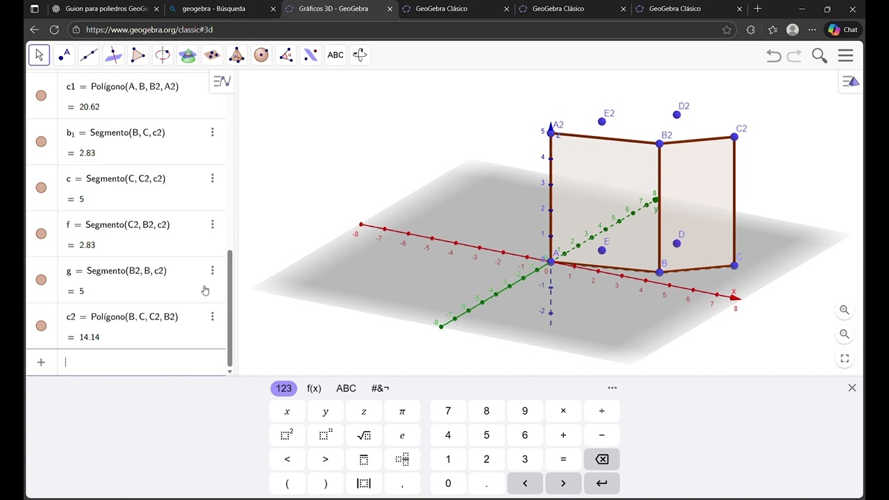 POLIEDROS REGULARES E IRREGULARES EN GEOGEBRA R3