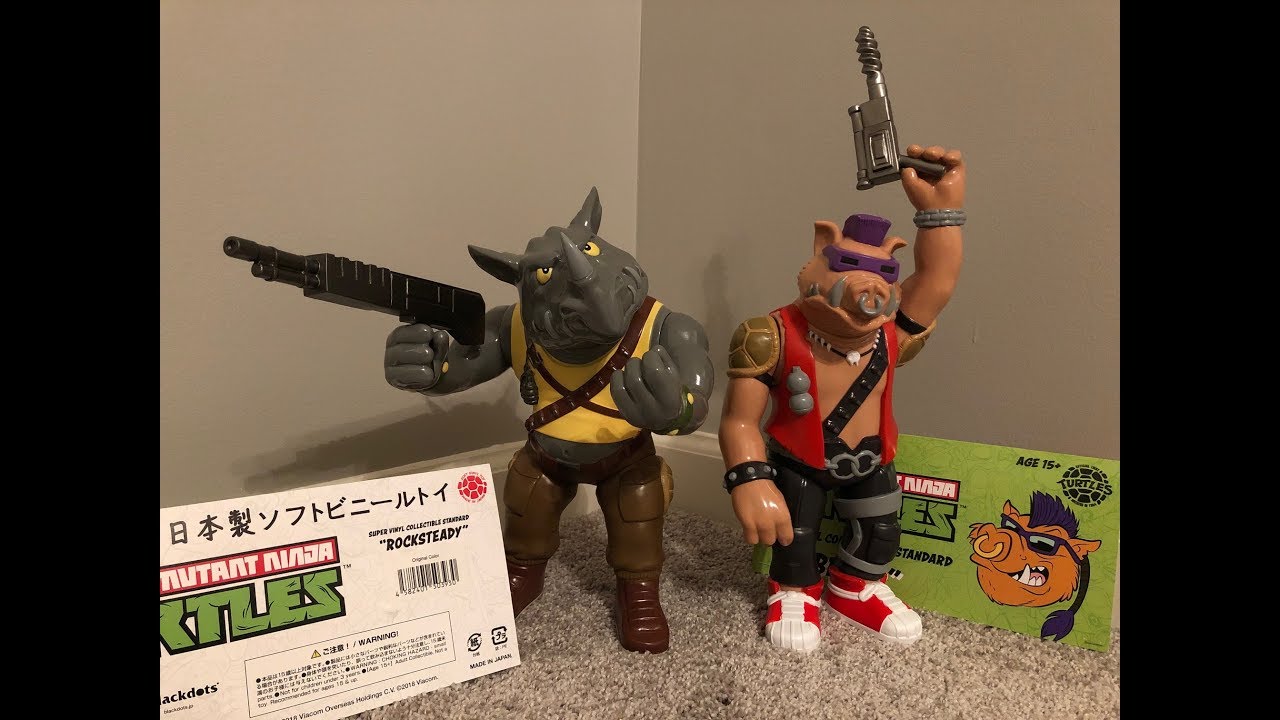 Rocksteady and Bebop TMNT Super Vinyl Collectible Figures