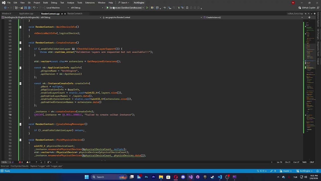 Motorsuz oyun geliştirme Arch Engine (Vulkan/C++) | Grafik motoru (BaDev)