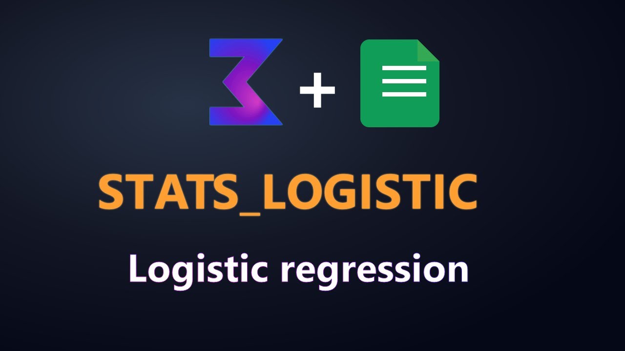 STATS_LOGISTIC Function Reference: Binary Logistic Regression in Google Sheets